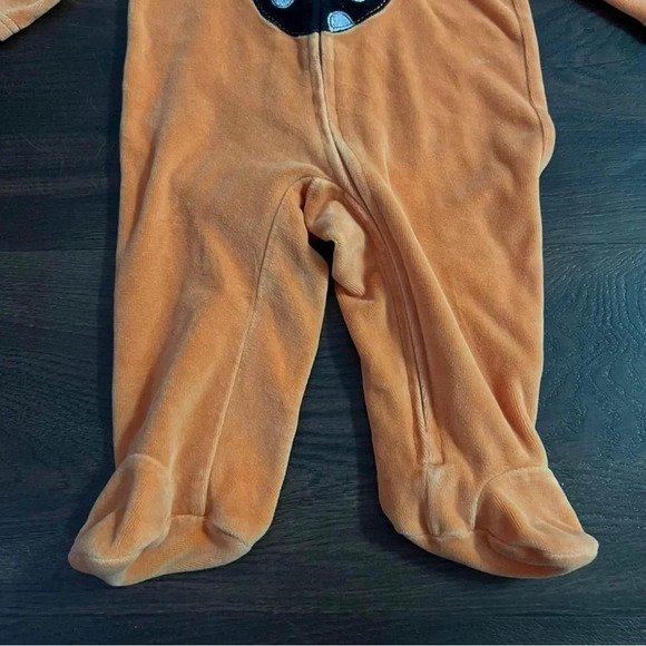 6-9 months soft pumpkin costume footie sleeper - Picture 6 of 7